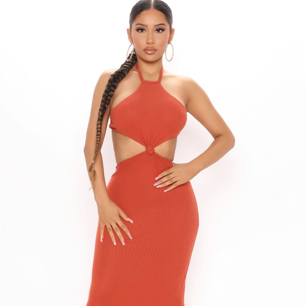 SALE Rust Maxi Dress